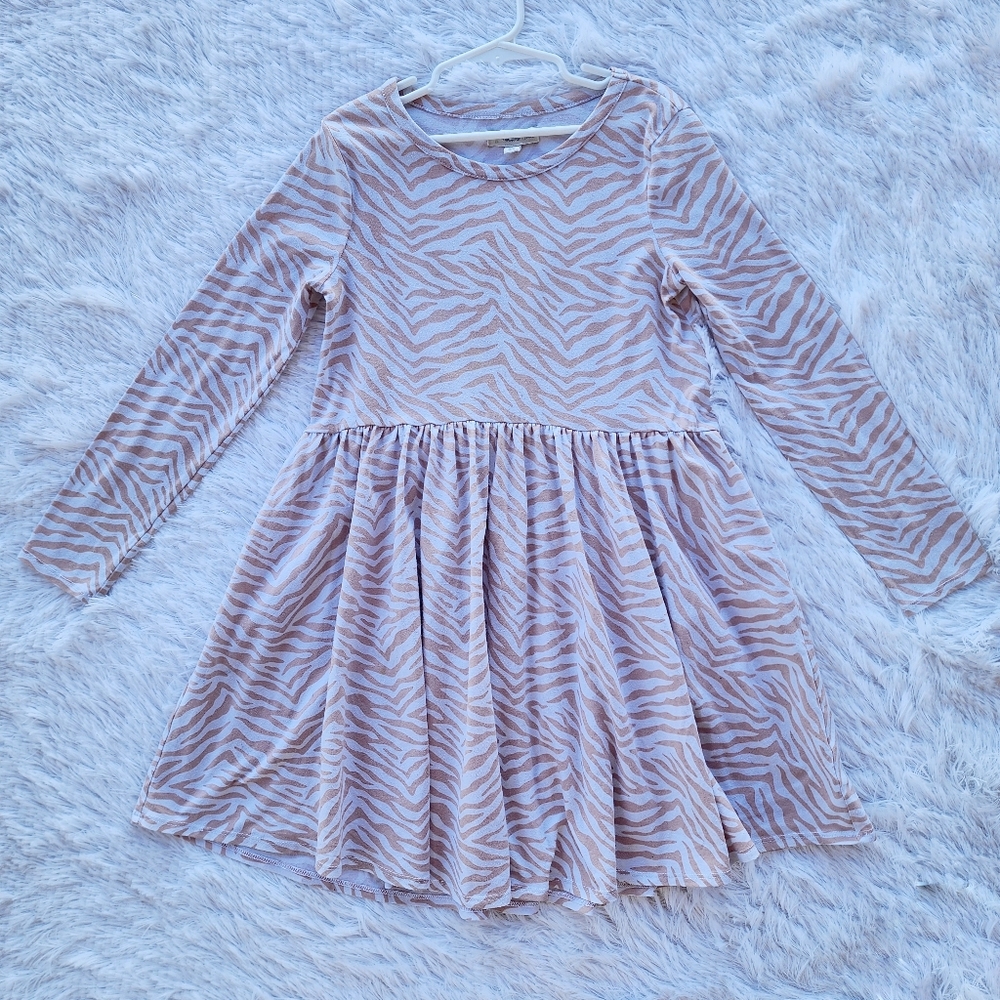 Tucker + Tate Long Sleeve‎ Zebra Print Dress